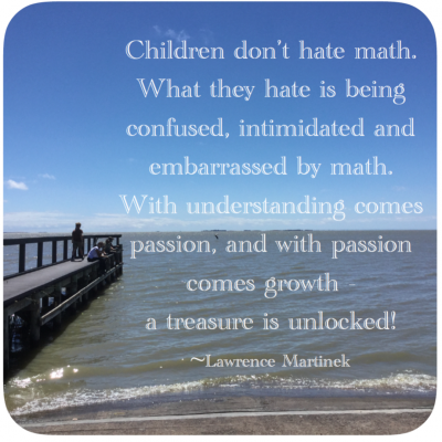 Taking Small Steps to Enjoying Math With Your Children!